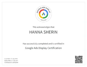 GOOGLE ADS CERTIFICATE